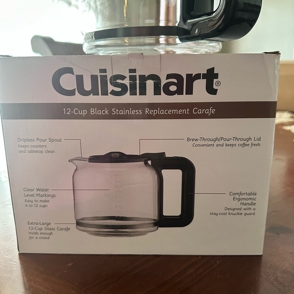 Cuisinart Black Stainless Replacement Carafe - Picture 2 of 3